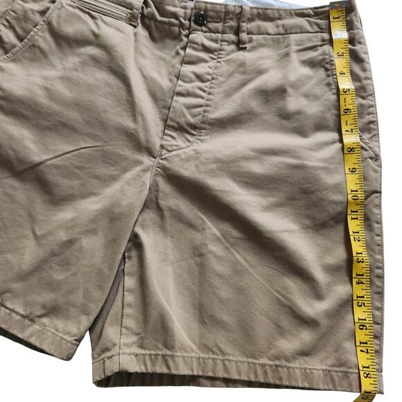 Wallace & Barnes Field Shorts Size 35 Tan Khaki Cotton Chino - Picture 6 of 7